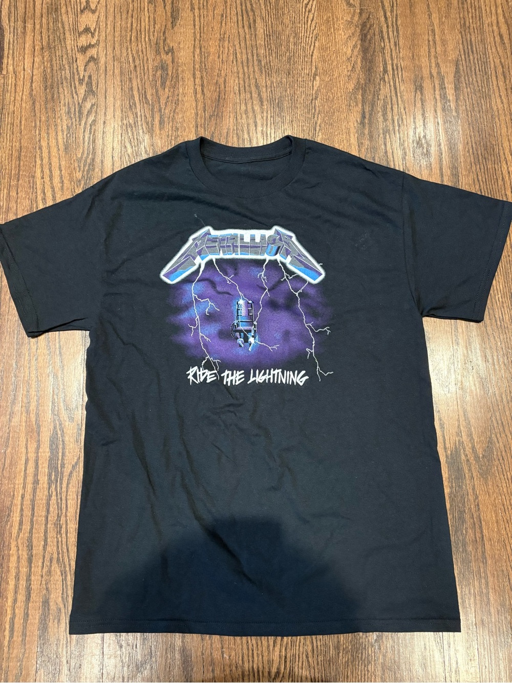Metallica “Ride the Lightning" Black Graphic Tee